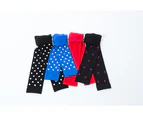 Littlelegs Warm Fleece Girls Leggings - Black with Pink Umbrellas