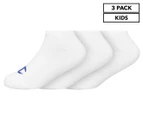 Champion Kids' C Logo Low Cut Socks 3-Pack - White