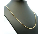 18k Gold F 46cm 18'' singapore necklace 2mm solid chain for pendant AUS MADE