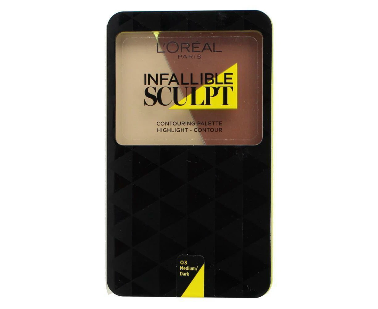 Loreal 10g Infallible Sculpt Contouring Palette - 03 Medium/ Dark