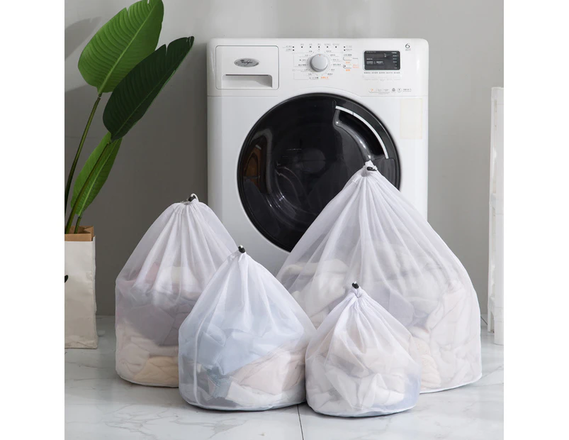 4 Pcs Mesh Laundry Bags Travel Storage Organizer Pack