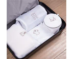 4 Pcs Mesh Laundry Bags Travel Storage Organizer Pack,White
