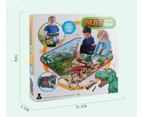72x72cm 6 Dinosaur Figurines Figures Toys Set Children Kids Activity Play Mat