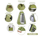 Portable Pop Up Outdoor Camping Privacy Change Room Shelter Shower Toilet Tent - Green