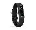 (Black, Large) - Garmin Large vivosmart 4 Smart Activity Tracker with Wrist-Based Heart Rate and Fitness Monitoring Tools - Black