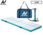 Activus 3x1m Inflatable Air Track Gym Mat w/ Pump - Blue 1