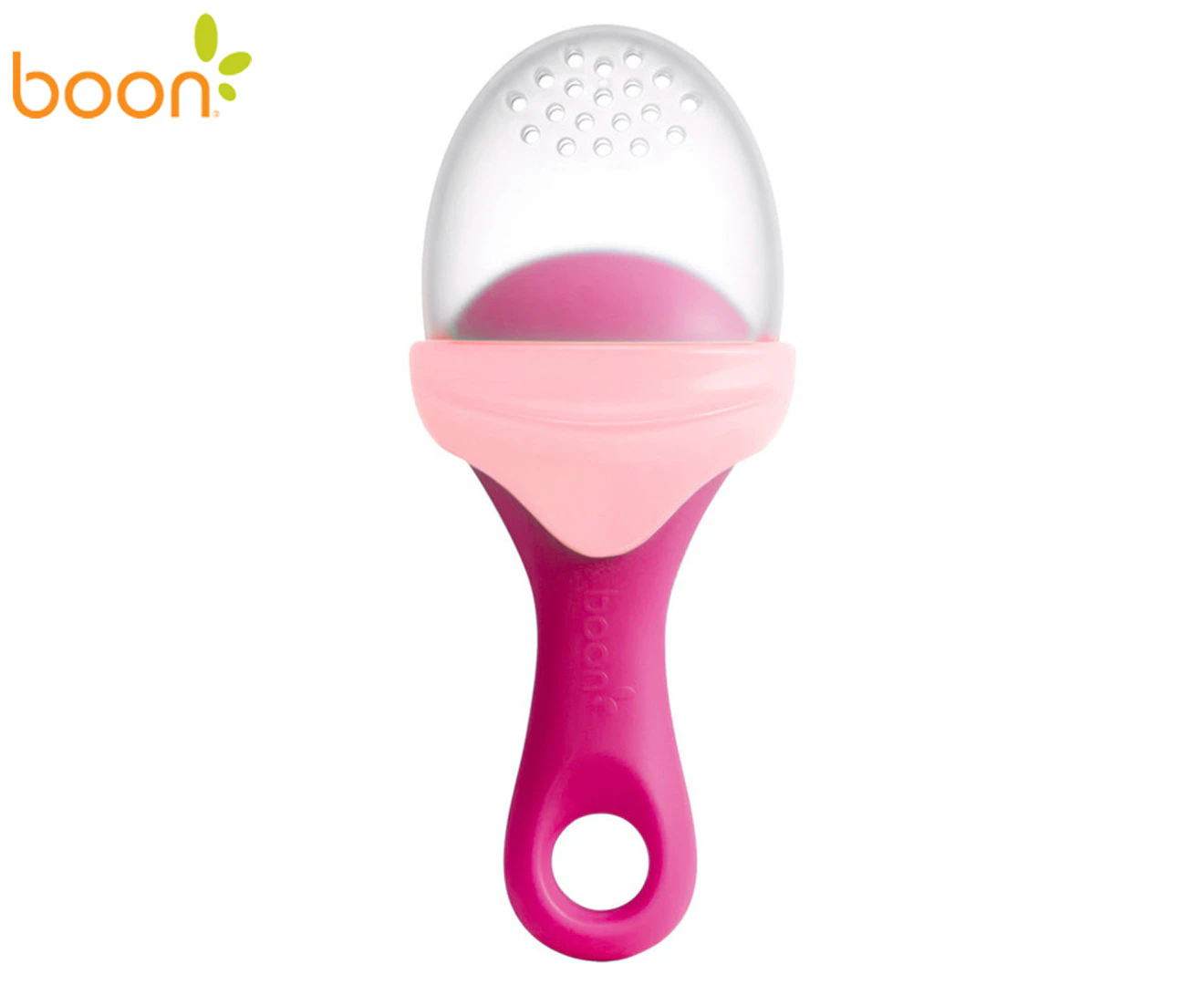 Boon Pulp Silicone Feeder Food/Fruit/Vegetable Pacifier Baby Pink Blush 6m+