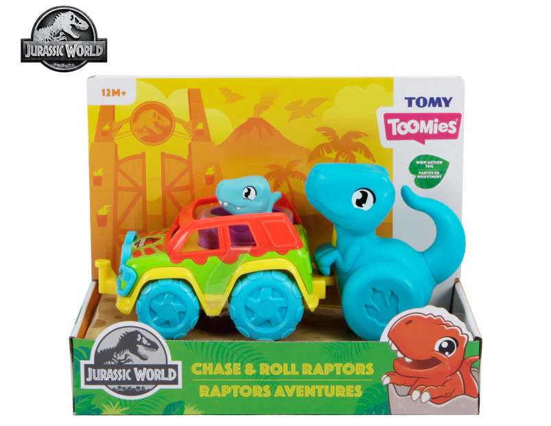 Tomy Jurassic World Chase & Roll Raptors Toy