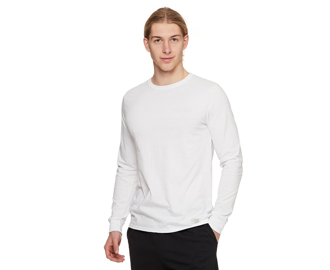 Russell Athletic Men's Cotton Performance Long Sleeve T-Shirts 
