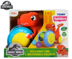 Tomy Jurassic World Pic & Push T-Rex Toy
