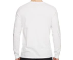 Russell Athletic Men's Essential 6040 Performance Long Sleeve T-Shirt - White Oxford