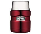 Thermos 470mL Vacuum Insulated Food Jar w/ Spoon - Red/Silver