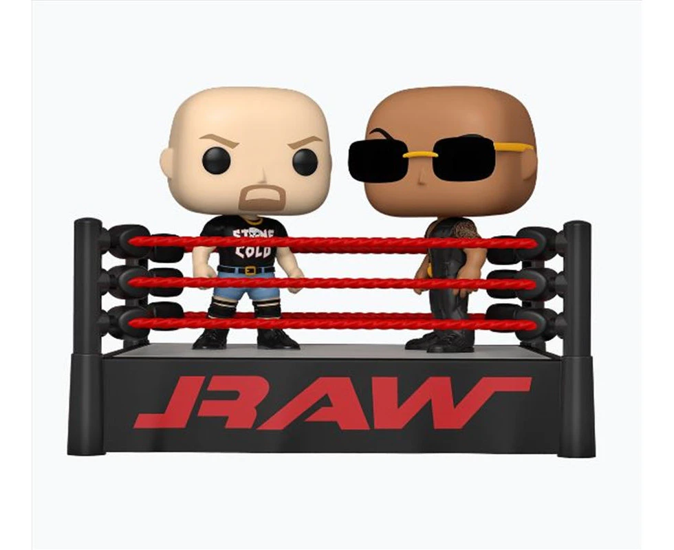 Wwe The Rock V Stone Cold Wrestling Ring Mm Pop!