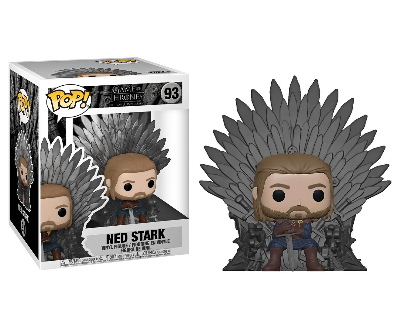 Funko POP! Game of Thrones 10th Anniversary: Ned Stark on Throne Deluxe Vinyl Figure