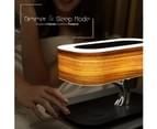 Tree of Light Bedside Table Lamp Shade Bedroom Desk Light Bluetooth Speaker Fast Wireless Charger Touch Control Dimmable LED Light Rose Wood 8