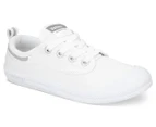 Volley Youth International Canvas Tennis Shoes - White/Light Grey