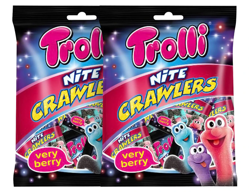 2 x Trolli Nite Crawlers Very Berry 300g