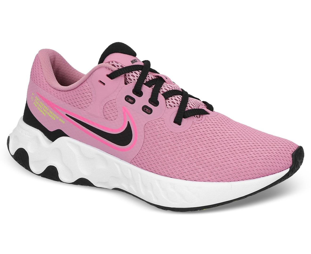 Nike Women's Renew Ride 2 Running Shoes - Elemental Pink/Black/Pink ...