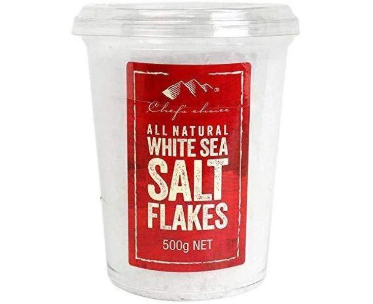 3Kg Salt Sea Flakes All Natural White 6 X 500G