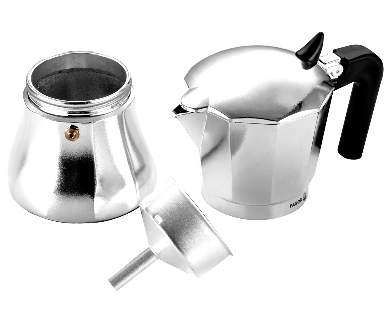 Fagor Tiramisu Aluminium Espresso Maker 9 Cup