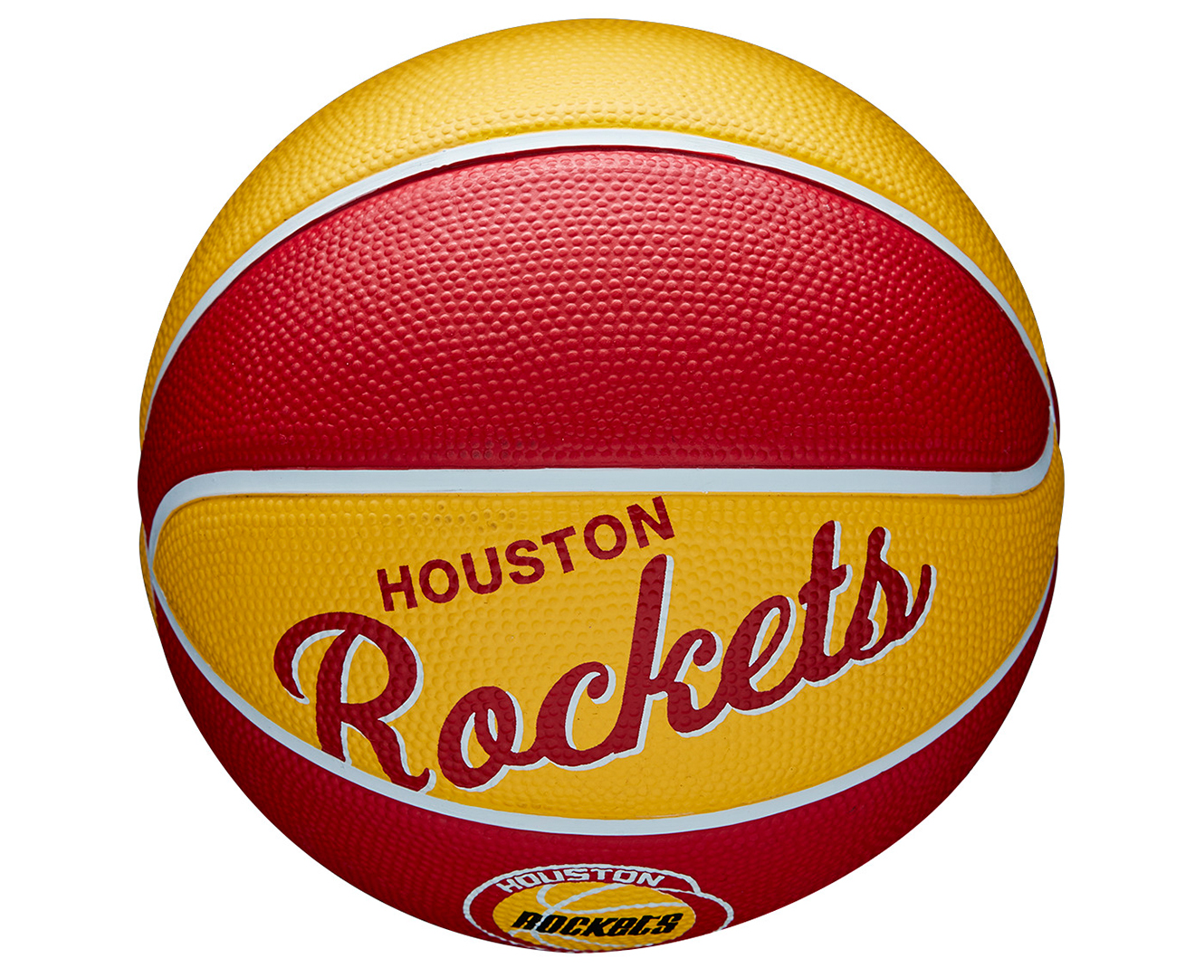 Wilson NBA Team Retro Mini Size 3 Basketball - Houston Rockets | M