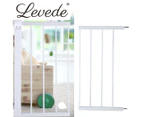 Levede Baby Safety Gate Adjustable Pet Stair Barrier 30cm Door Extension White