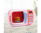 32x Kids Kitchen Play Set Electric Microwave Oven Pretend Play Toys Food Cooking