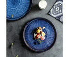 Handmade Blue Plate Sets - 21.5cm (4 Pcs Set)