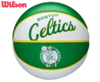 Wilson NBA Team Retro Mini Size 3 Basketball - Boston Celtics