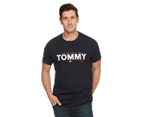 Tommy Hilfiger Men's Tommy Logo Tee / T-Shirt / Tshirt - Dark Navy