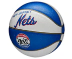 Wilson NBA Team Retro Mini Size 3 Basketball - Brooklyn Nets