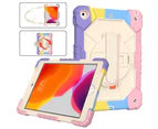WIWU C2 Robot 9.7" iPad Case Kids Anti-fall Protective Cover Kickstand+Strap For New iPad 2017/2018 iPad Pro 9.7-Colorful Pink