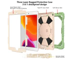 WIWU C2 Robot 9.7" iPad Case Kids Anti-fall Protective Cover Kickstand+Strap For New iPad 2017/2018 iPad Pro 9.7-Matcha Green
