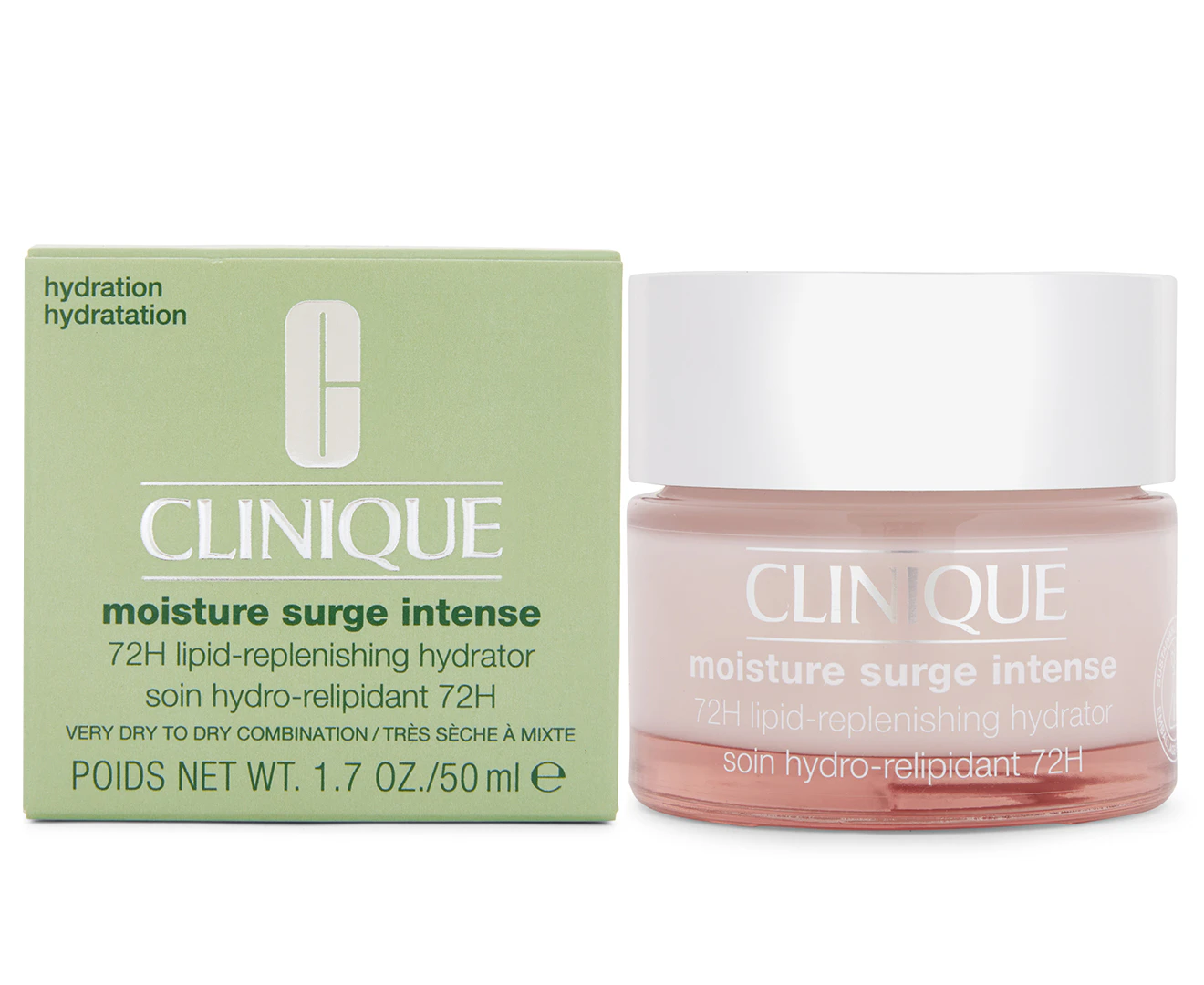 Clinique Moisture Surge Intense 72H LipidReplenishing Hydrator  Very Dry to Dry Combination 50ml/1.7oz