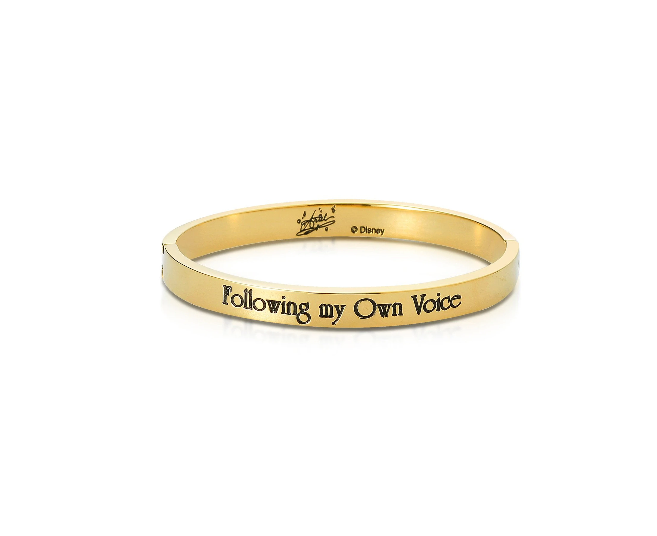 Disney Couture Kingdom Junior - The Little Mermaid - Ariel Follow My Own Voice Bangle Yellow Gold