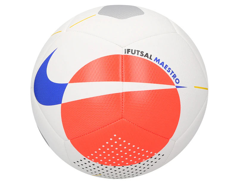 Nike Futsal Maestro Pro Football - White/Bright Crimson/Racer Blue