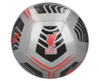 Nike Liverpool F.C. Pitch Size 5 Football - Silver/Black/Bright Crimson