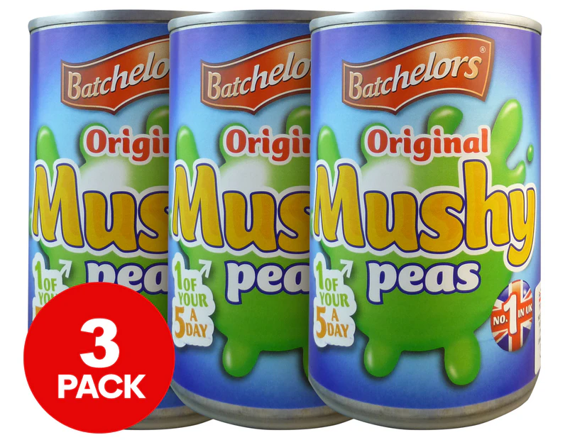 3 x Batchelors Mushy Peas Original 300g