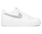 Nike Men's Air Force 1 '07 Sneakers - White/Silver/University Red