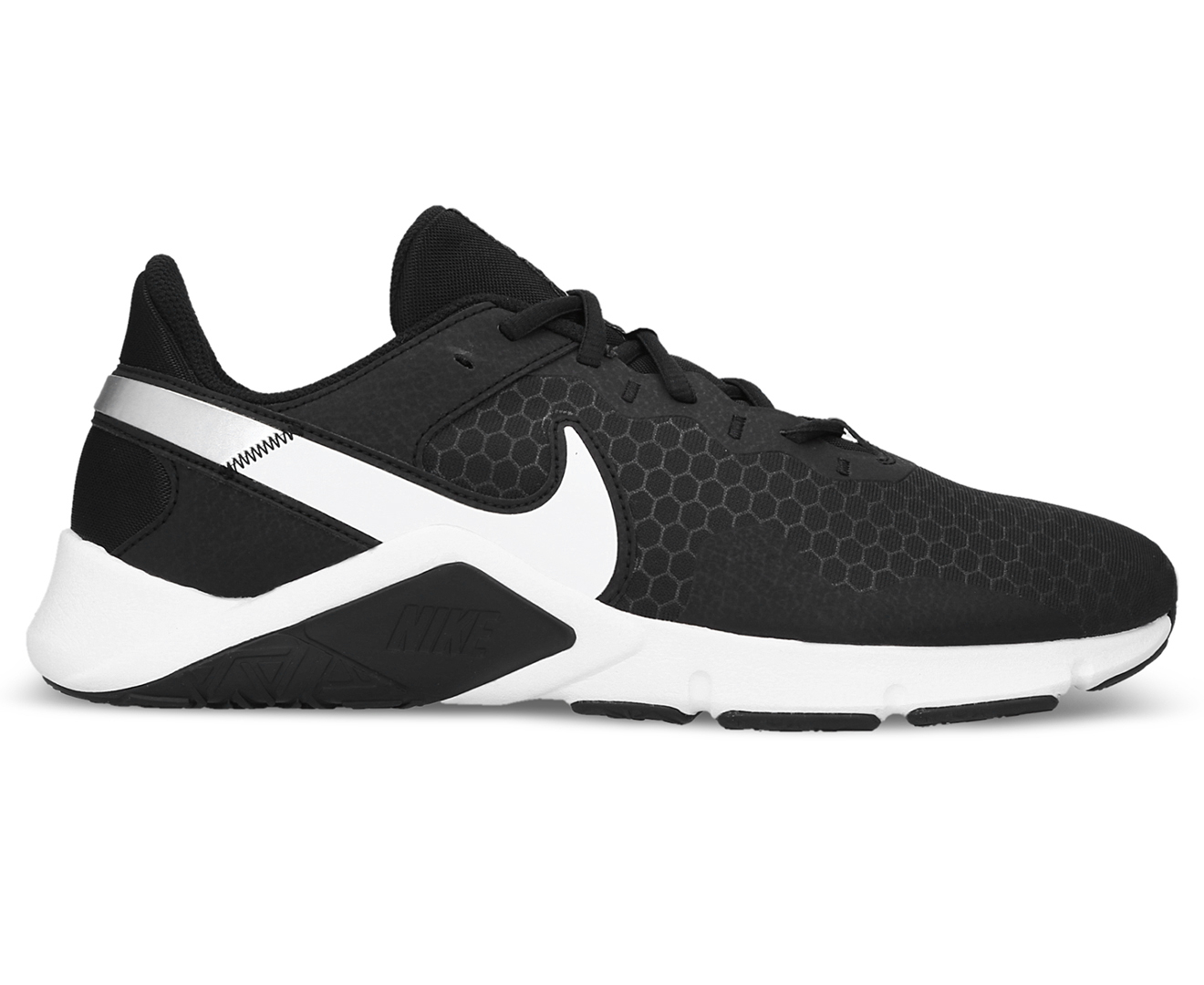 Nike Men's Legend Essential 2 Training Shoes - Black/White/Metallic ...