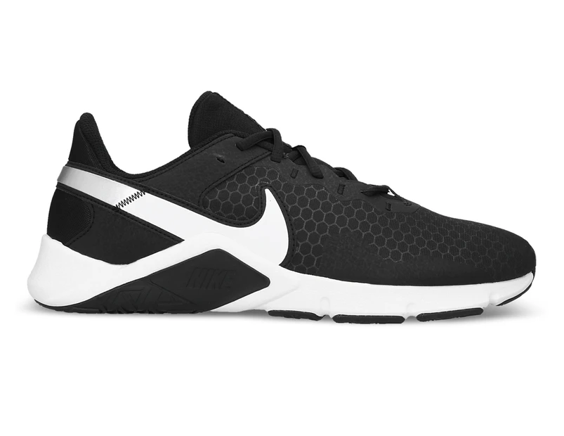 Nike Men's Legend Essential 2 Training Shoes - Black/White/Metallic Silver