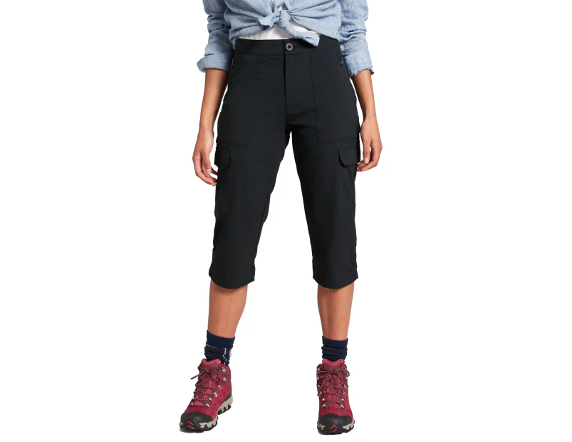 Kathmandu Cargo Pants Women Size 10 Grey Zip Close Outdoor Pockets