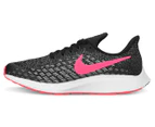 Nike Grade-School Girls' Air Zoom Pegasus 35 Running Shoes - Black/Racer Pink