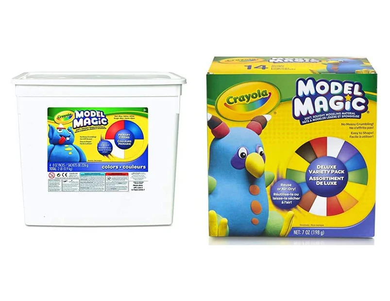 Crayola Model Magic Primary Colours Modelling Clay  907G Bucket Deluxe Craft Pack Bs574415