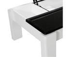 Coffee Table High Gloss Finish Lift Up Top MDF Black & White Colour Interior Storage