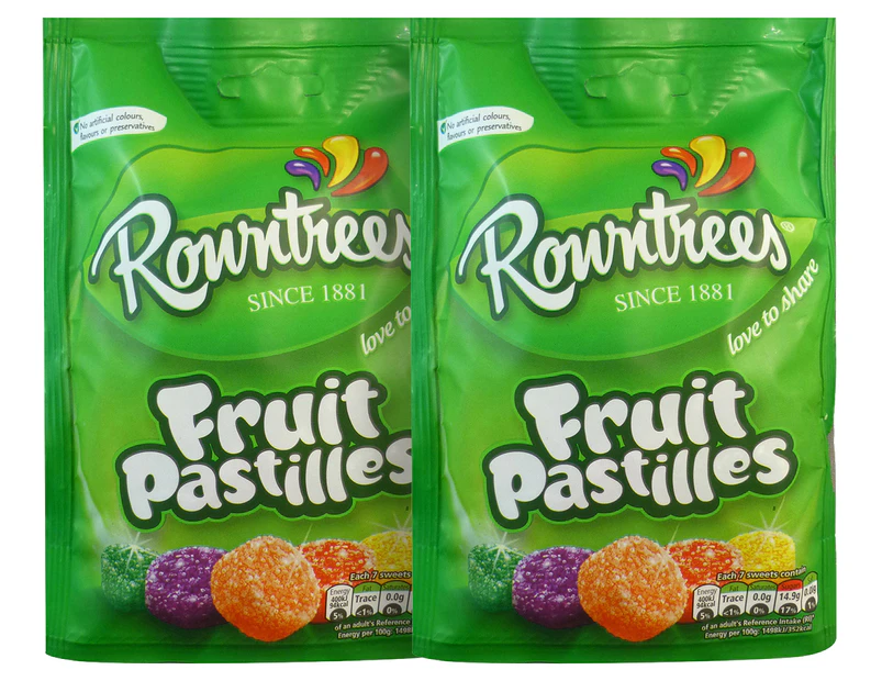 2 x Rowntrees Fruit Pastilles 143g
