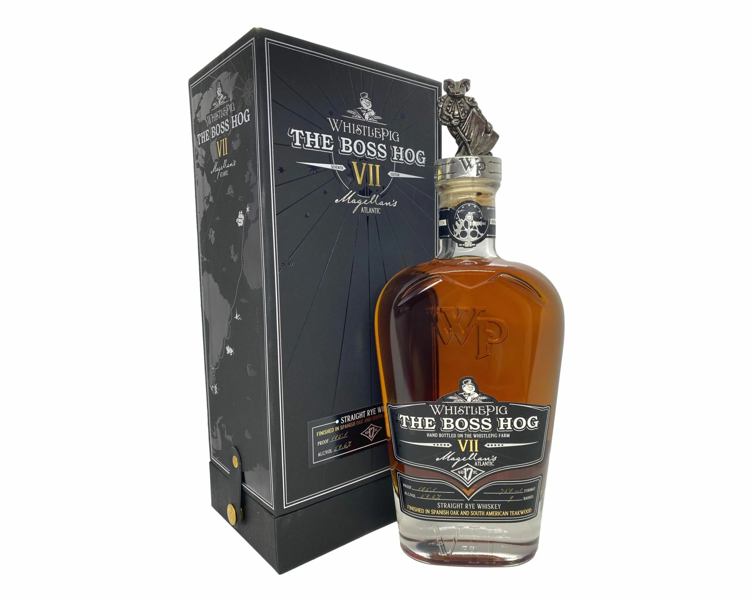 WhistlePig The Boss Hog Edition VII 'Magellan s Atlantic' Straight Rye Whiskey 750mL @ 52.6% abv