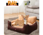 PaWz Pet Bed Dog Beds Bedding Cushion Soft Mat Mattress Pad Pillow Brwon L