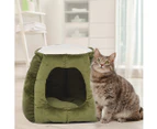 Pet Dog Cat House Kennel Calming Soft Bed Cave Puppy Doggy Bed Warm Cushion Beds