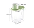 1.9L 4Pcs Airtight Food Container Storage Box Rice Cereal Bean Box 4